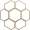 Ekena Millwork Florin Wood Fretwork Pierced Ceiling Medallion, Birch, 38"OD x 16 1/4"ID x 1/4"T CMWP38X38X0250FOBI - alternate 1